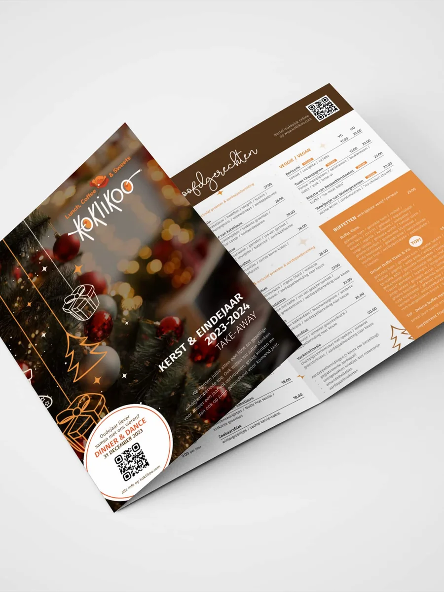 Eindejaarsfolder Take-Away Koklikoo