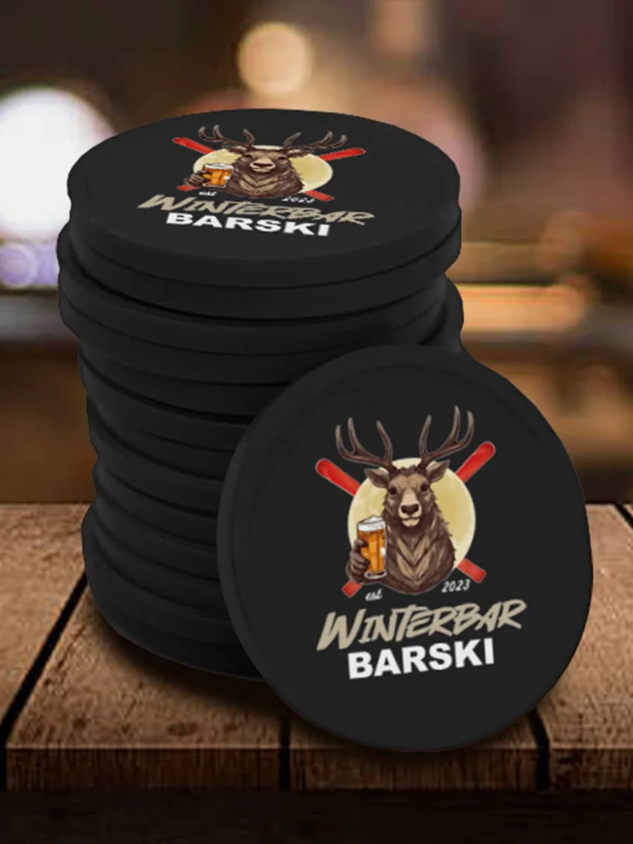 Gepersonaliseerde plastic jetons voor Winterbar Barski
